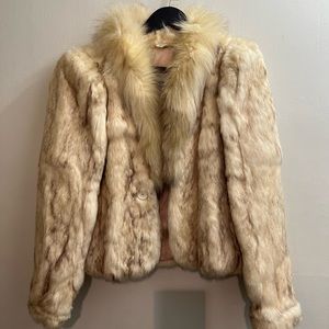 Vintage rabbit fur jacket